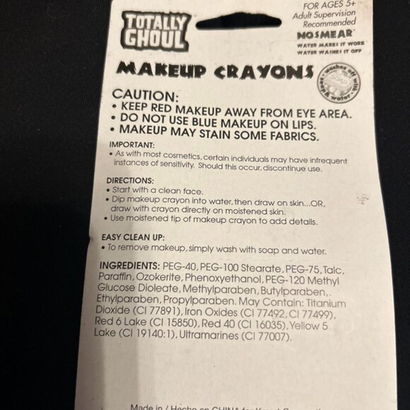 Halloween Make Up Sticks Bright Colored Make Up Crayons 5 Colors - Picture 6 of 6